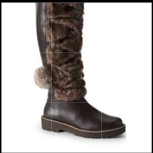 Land's End Faux Fur Boots